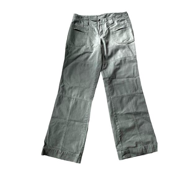 🌻 4/$25 GAP Cargo Style Wide Leg Pants, Y2K, Olive Green, Women's size 6 - Picture 2 of 5